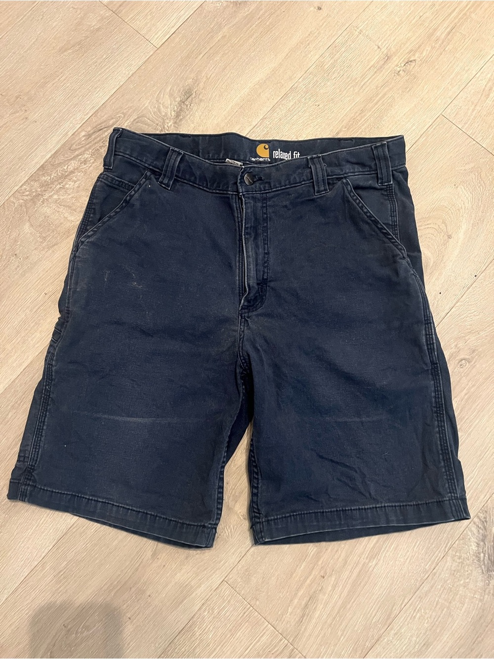 Carhartt Men's Relaxed Fit Navy Cargo Shorts